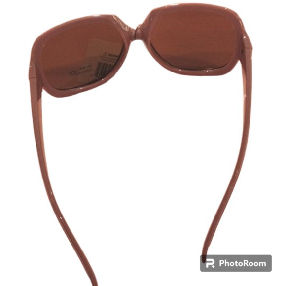 Sunglasses Dark Pinkish Brown Tan Oversized Round Square Full Rim Glam Summer - Picture 6 of 11